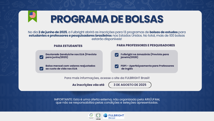 Fulbright oferece até 100 bolsas para brasileiros nos EUA!