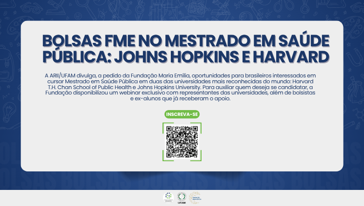 Bolsas de Mestrado em Saúde Pública – Harvard e Johns Hopkins
