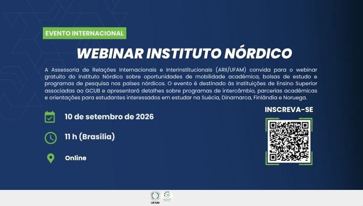 Webinar Instituto Nórdico: oportunidades de mobilidade, bolsas de estudo e pesquisa