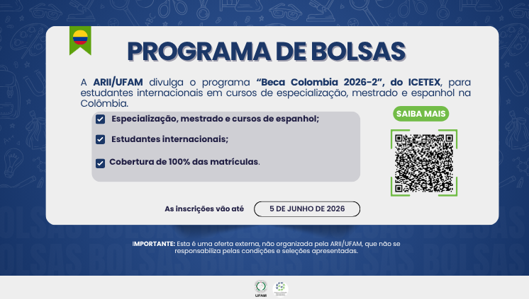 ARII divulga convocatória do programa “Beca Colombia 2026-2” 